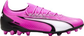 Puma Ultra Ultimate MG Mens Pink Football Boots - Size UK 10.5