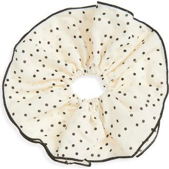 Tasha Polka Dot Scrunchies in Ivory at Nordstrom