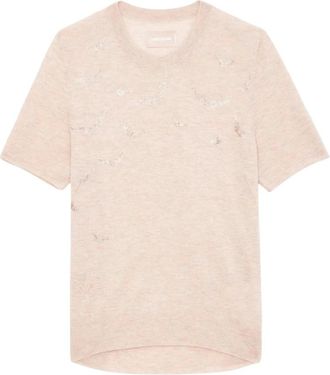 Zadig&Voltaire Maglione Diamante Wings - - Tops - Donna - Rosa - M