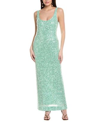 Milly Shimmer Stretch Midi Dress
