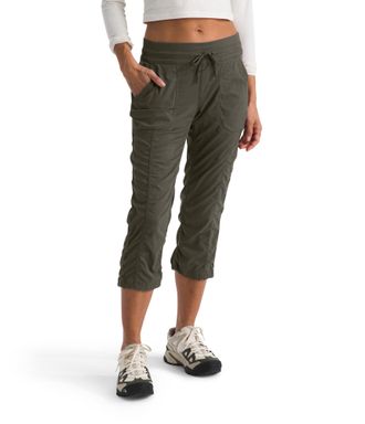 The North Face The North FACE Womens Aphrodite 2.0 Capri | Moisture Wicking Jogger, Water Repellent, UPF 40+, Rib Knit Waistband, Drawcord Leg Openings Pants, New Ta