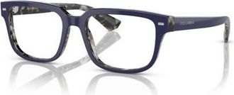 Dolce & Gabbana 52mm Square optical glasses in Blue at Nordstrom
