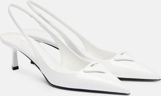 Prada Leather slingback pumps