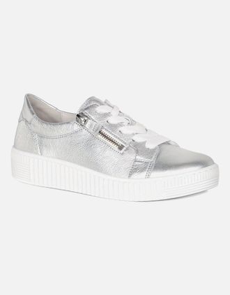 Gabor Womens Wisdom Womens Casual Shoes - Silver - Size: 3.5