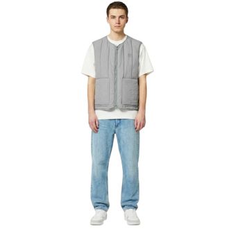 HUGO BOSS Hugo Batino-logo-vest voor heren (Grijs)