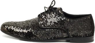 Dolce & Gabbana Derby con paillettes - Nero