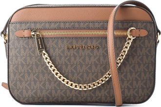 Michael Kors Brown Canvas Crossbody Womens Bag