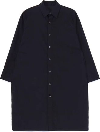 Yohji Yamamoto layered-design cotton shirt - women - Cotton - 2 - Black