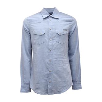 Dolce & Gabbana Formal Shirts - Heren - Casual Overhemden - Blauw - M - Overhemden