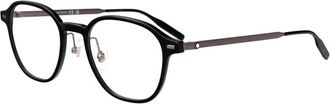 Montblanc Stijlvolle Optische Bril Mb 0427O - Heren - Brillen - Zwart - 50 MM - Accessoires