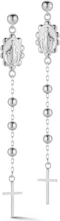 Glaze Jewelry Sterling Silver Rosary Drop Earrings