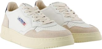 Autry Mens Medalist Sneakers - Autry Leather White Calfskin Shoes