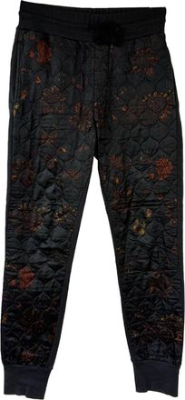 Dries Van Noten Quilted Printed Pants in Multicolor Cotton