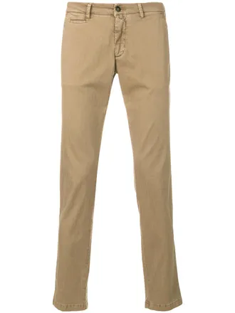 BRIGLIA 1949 slim-fit chino trousers - Neutrals