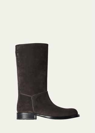 The Row Nobilis Suede Riding Boots