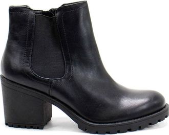 Sun + Stone Womens Morghan Casual Leather Ankle Boots In Black Sm