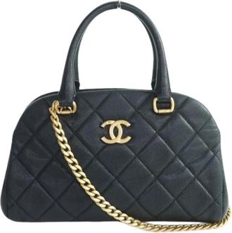 Chanel Pre-owned Matelasse Handtas - Dames - Vintage Handtas - Zwart - ONE Size - Leer - Vintage
