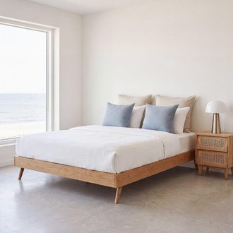 Maisons du monde Cama vintage de madera 160x200 cm con somier