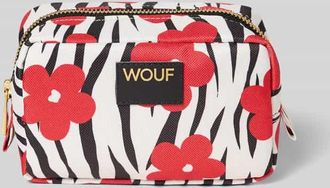 Wouf Kosmetiktasche mit Allover-Animal-Print Modell Wildflower in Weiss, Gr&ouml;&szlig;e 1