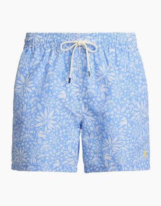 Polo Ralph Lauren Mens Polo Ralph Lauren Paradise Print Swim Shorts 001 Blue - Size: 37/36/32