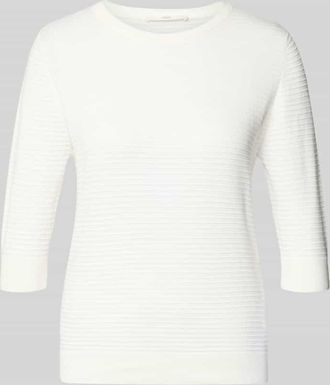 Lanius Lanius Strickpullover mit 3/4-Arm in Offwhite, Gr&ouml;&szlig;e 34