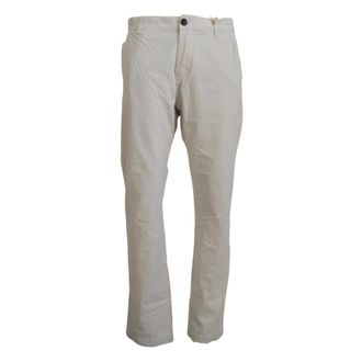 Scotch & Soda White Cotton Straight Denim Jeans - male - Scotch & Soda - Chinos - White - M - Trousers