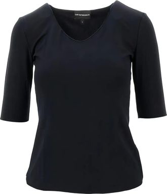 Emporio Armani T-shirt con scollo a V - Blu