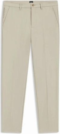 HUGO BOSS P-Kaiton 1-Zip - Heren - Chinos - Beige - W33 - Leer - Broeken