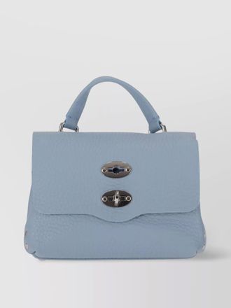 Zanellato calf leather hammered messenger bag