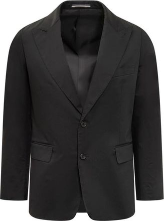 Reveres 1949 Single-breasted Blazer - Heren - Business blazers - Zwart - 2XL - Wol - Kostuums