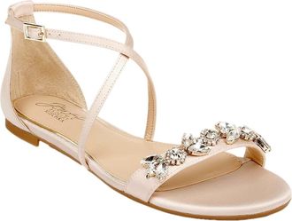 Badgley Mischka Tessy Champagne JW2313 Womens