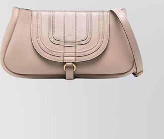 Chloé textured leather shoulder bag with top handle