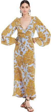La DoubleJ The Wrap Dress - Dames - Maxi kleedjes - Veelkleurig - M - Kleedjes