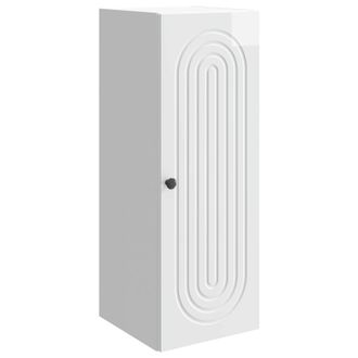 vidaXL Armario De Pared Blanco Brillante 33 X 34,5 X 90 Cm Vidaxl