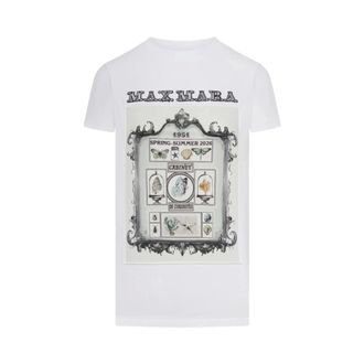 Max Mara T-Shirts, female, White, Size: S T-Shirt