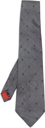 S.T. Dupont Cravatta a righe - Grigio