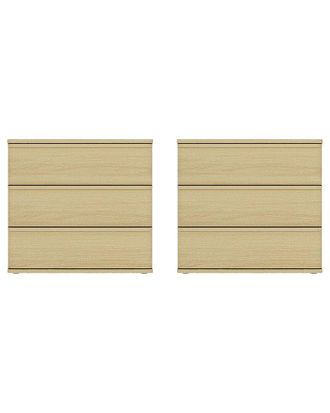 Manhattan Comfort Molly Modern Nightstand With 3 Drawers