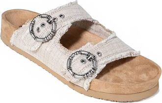 Minnetonka Womens Georgine Sandal In Tan Herringbone