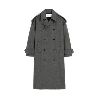 Ami Trench Coat - male - Ami Paris - Trench Coats - Gray - M - Coats