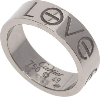 Cartier Silver White Gold (18K) Band Ring (Pre-Owned)