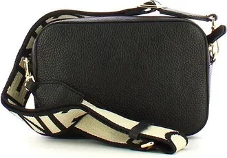 Coccinelle Womens Mini Crossbody Bag Black Cowhide | Ribbon: Polyester Crossbody-bags