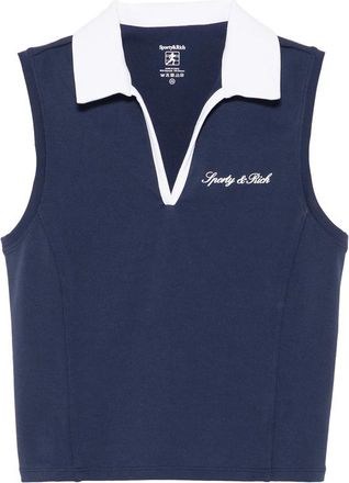 Sporty & Rich Signature Logo Sleeveless Performance Top