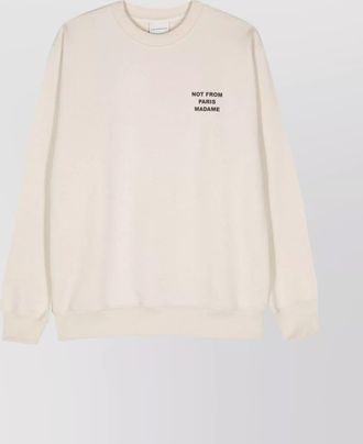 Drôle de Monsieur casual crew neck printed sweatshirt