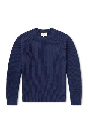 Folk Direction Ribbed Wool-Blend Sweater