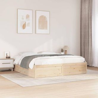 vidaXL vidaXL Letto senza Materasso 180x200 cm in Legno Massello di Pino