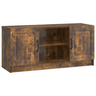 vidaXL Mueble De Tv Roble Ahumado 102 X 34,5 X 47 Cm Vidaxl