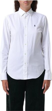 Polo Ralph Lauren Overhemden, Dames, Wit, L, Casual Shirts