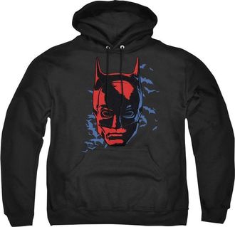 Gildan The Batman Shadowed Headshot Adult Pull Over Hoodie / Hooded Sweatshirt