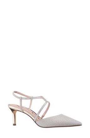 Nina Nichelle Strappy Slingback Pump in Platino at Nordstrom Rack, Size 6.5