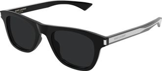 Saint Laurent Sunglasses, unisex, Black, Size: 51 MM Rectangle Sunglasses